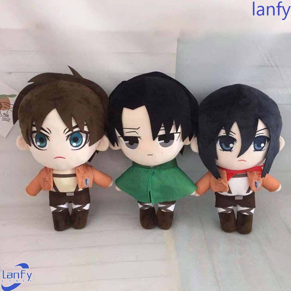 Lanfy Boneka Plush Kartun Anime Attack on Titan Ackerman Untuk Anak