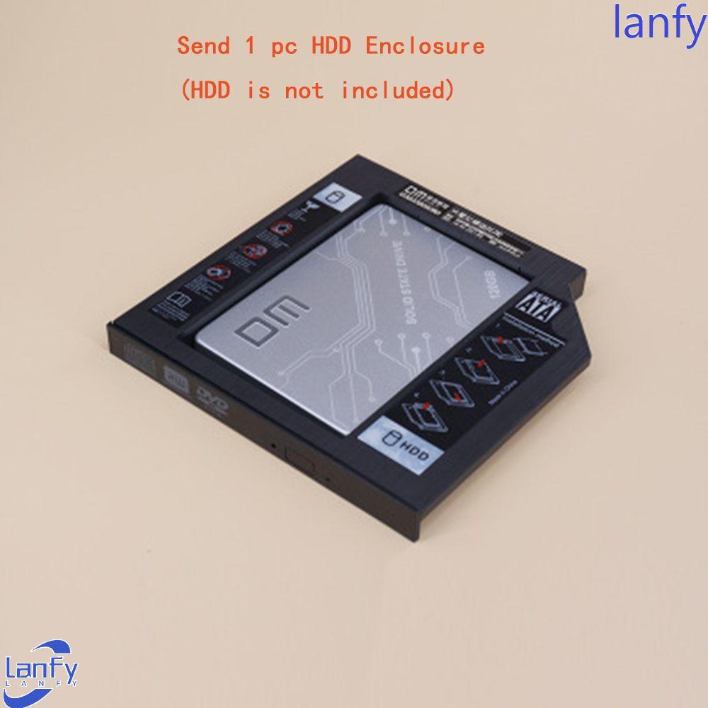 Lanfy Casing Hardisk Hdd Sata 3.0 Ssd 2.5 &quot;Ke Cd-Rom Dvd Bahan Plastik Ukuran 9.5mm