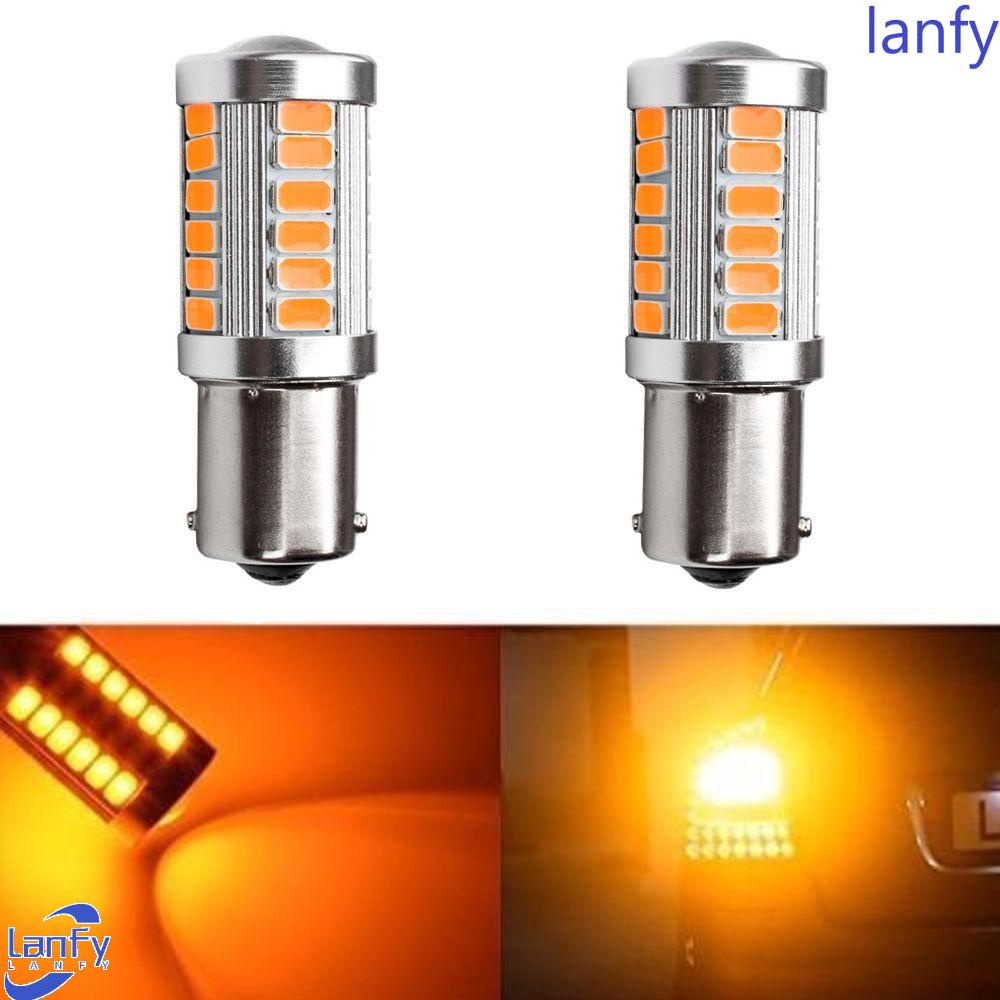 Lanfy Lampu Bohlam 2PCS/pack DC 12V Sein Lampu Parkir Lampu Kabut5730 33 SMD LED Bulb Headlight Bulbs