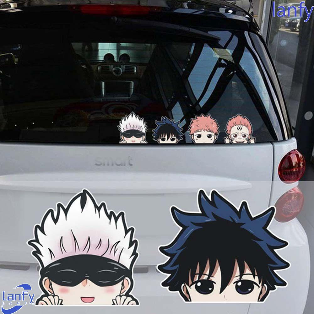 Lanfy Stiker Mobil Anti Gores Karakter Anime Figure DIY Lucu Vinyl Decal