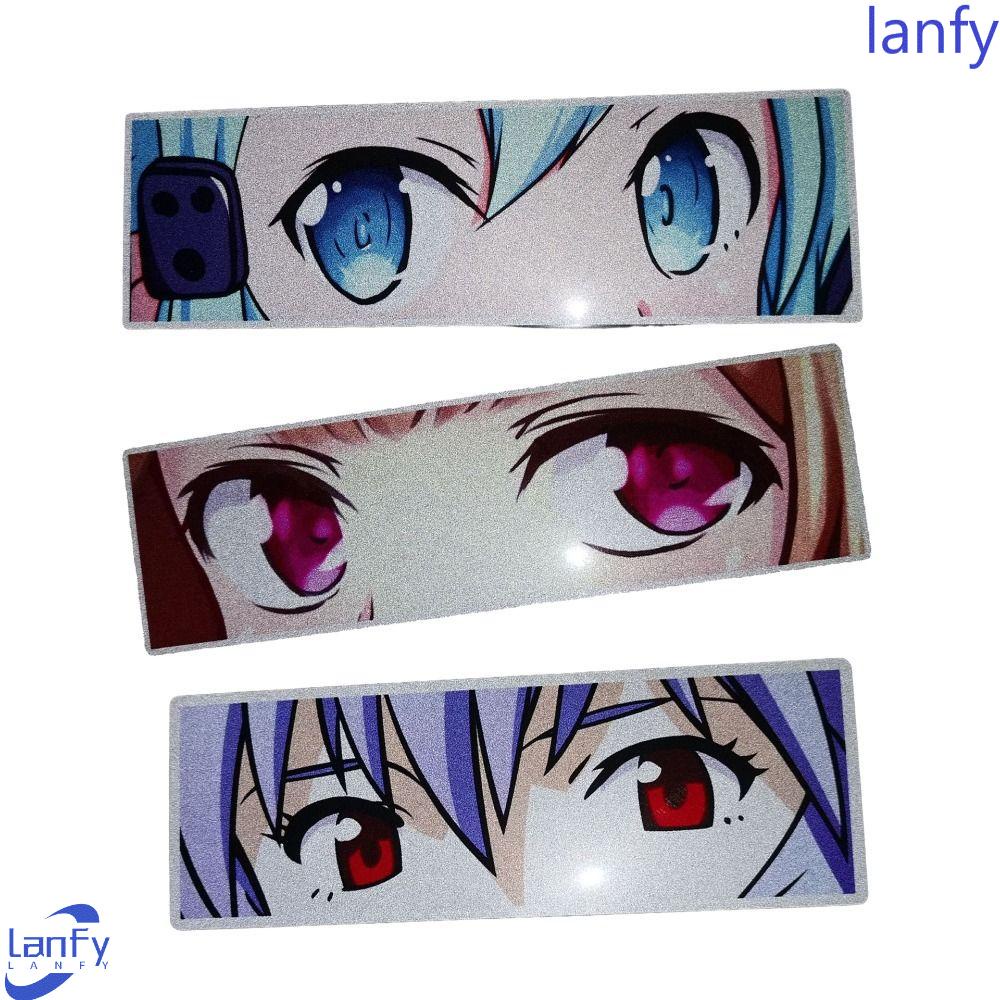 Lanfy Loli Beauty Stiker Tahan Air Kartun Aksesoris Anime Motor Dekorasi Mobil Vinyl Sticker Mobil Decal