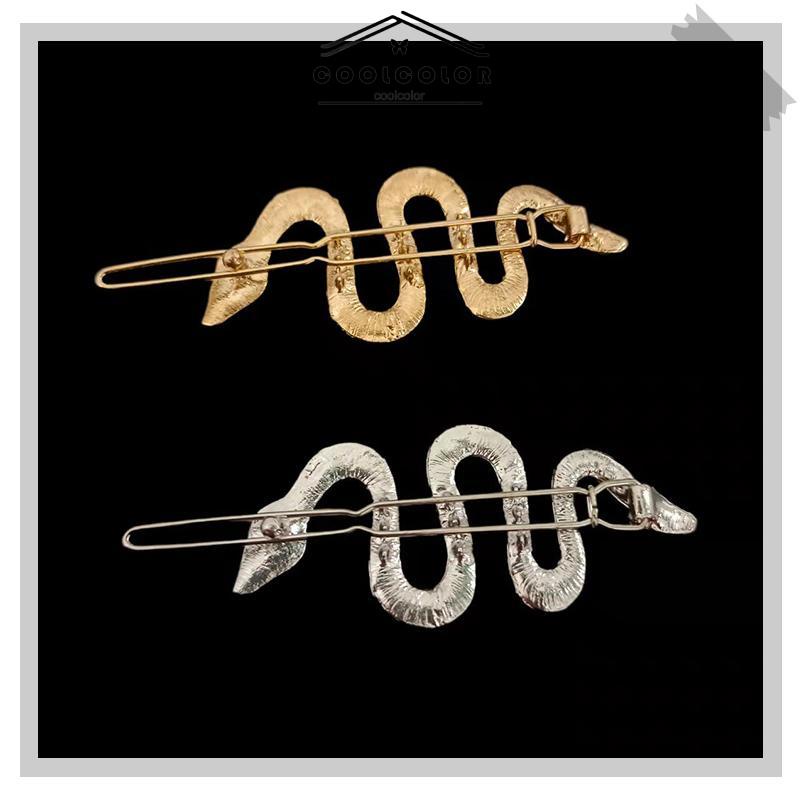 COD❤️Jepit Rambut Bentuk Ular  Bahan Berlia Retro Vintage Gaya Untuk Wanita- cl