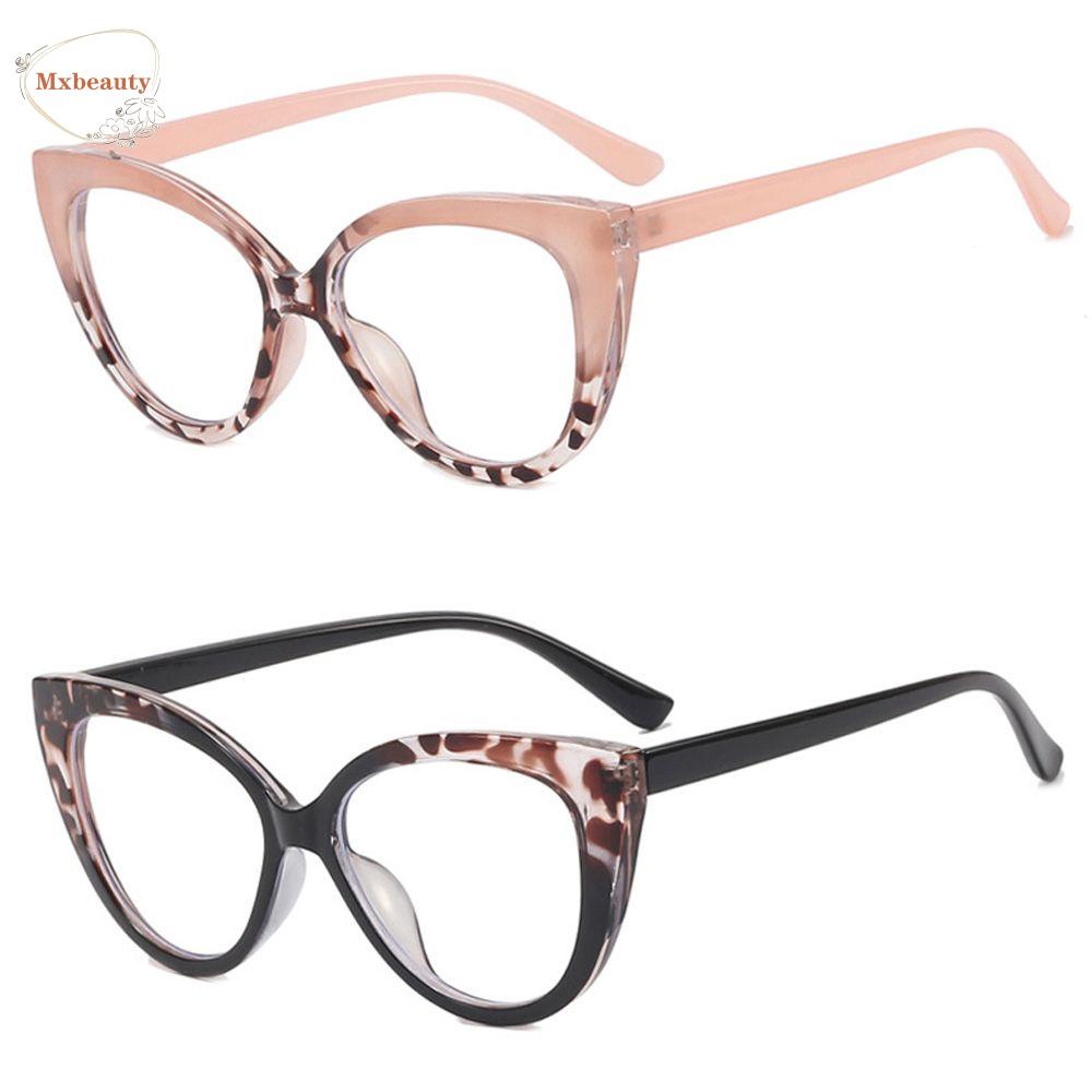 Mxbeauty Kacamata Anti Cahaya Biru Korea Keren Motif Leopard Fashion Blue Light Blocking Women Optical Glasses