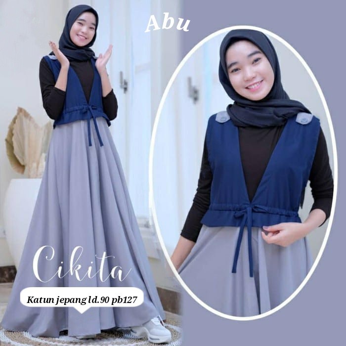 Gamis Remaja  Murah Kekinian Modern Polos 2021 Tanggung