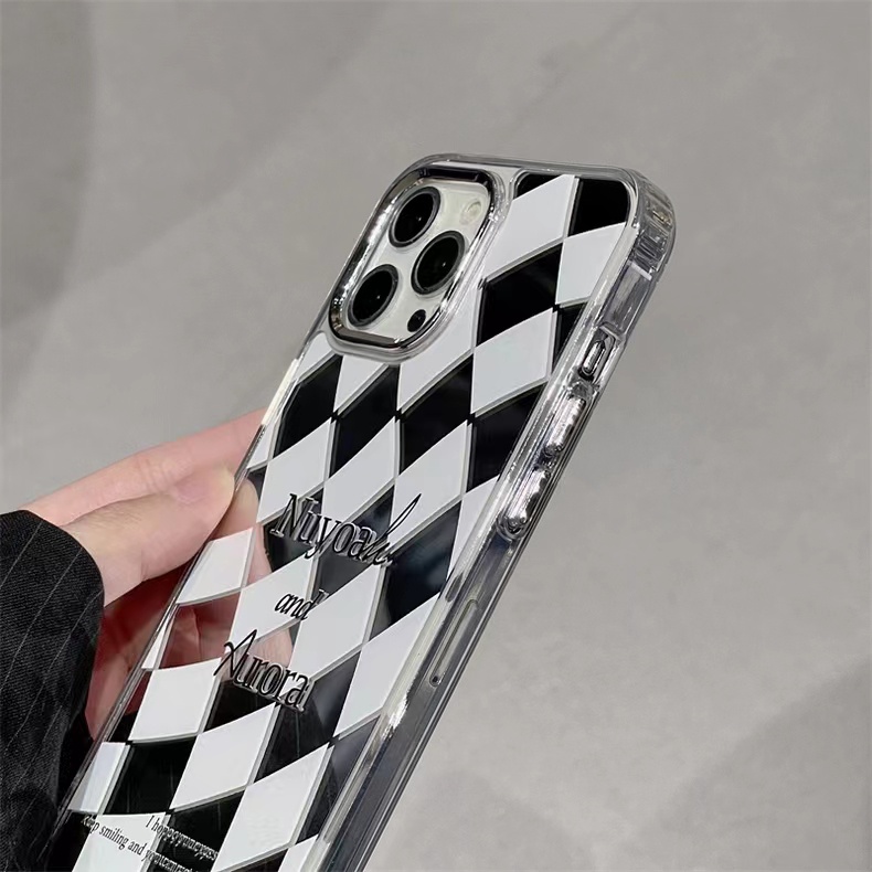 Cocok Untuk Iphone14 Pro Max iPhone Phone Case Cermin Casing Ponsel Kuat Kamera Perlindungan Tahan Guncangan Kompatibel Dengan Iphone13 13pro 13prm iPhone 11 7Plus 8Plus Xr XS 12 Pro Max Phone Case