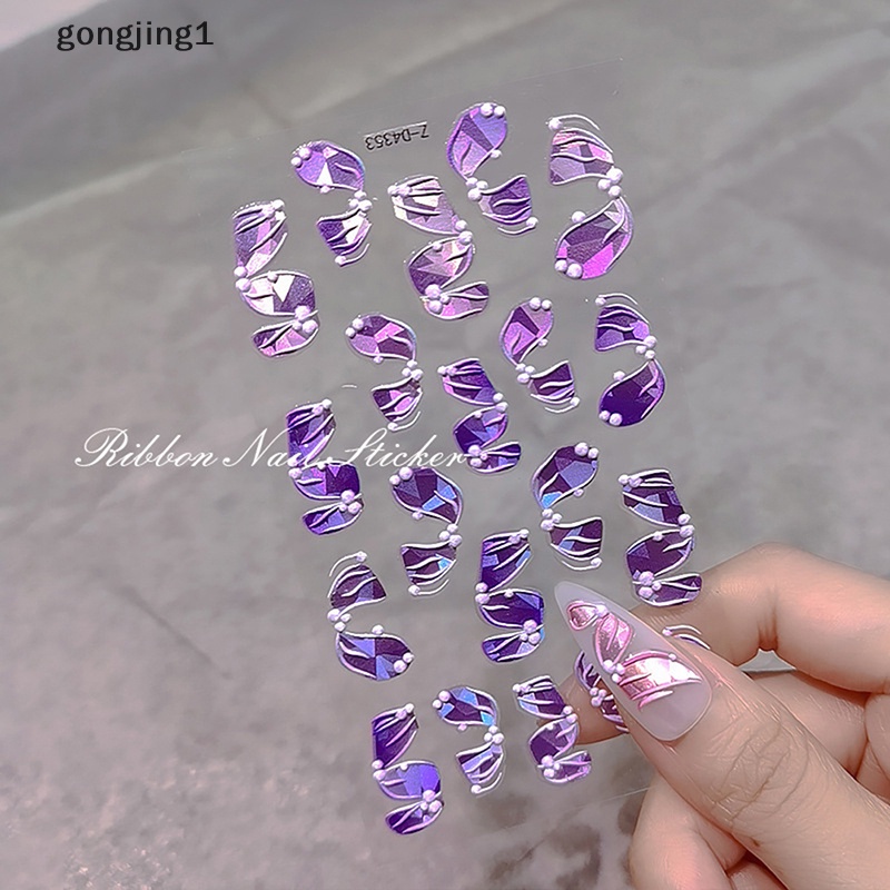 Ggg 5D Timbul Tiga Dimensi tape nail ers nail decals diy Timbul ID