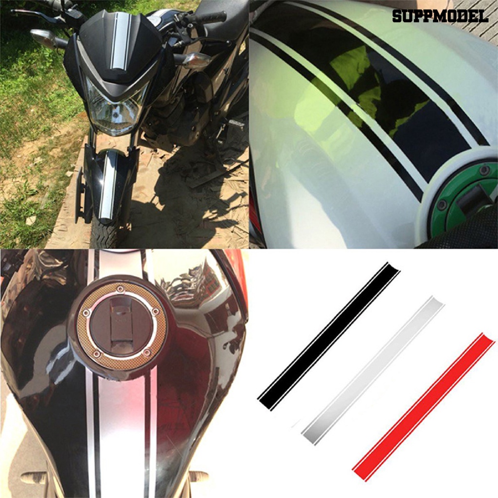 [SM Auto] Stiker Motor Hias Perekat Diri 50cm Stripe Pinstripe Tank Decal Reflektif DIY Dekorasi