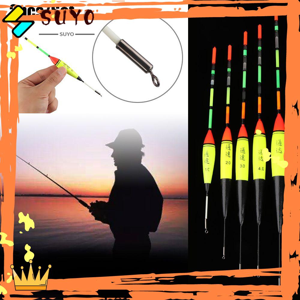 Suyo 2pcs/Lot Pelampung Malam Memancing 1.0# 2.0# 3.0# 4.0# 6.0# Stik Lampu Plastik Bobber