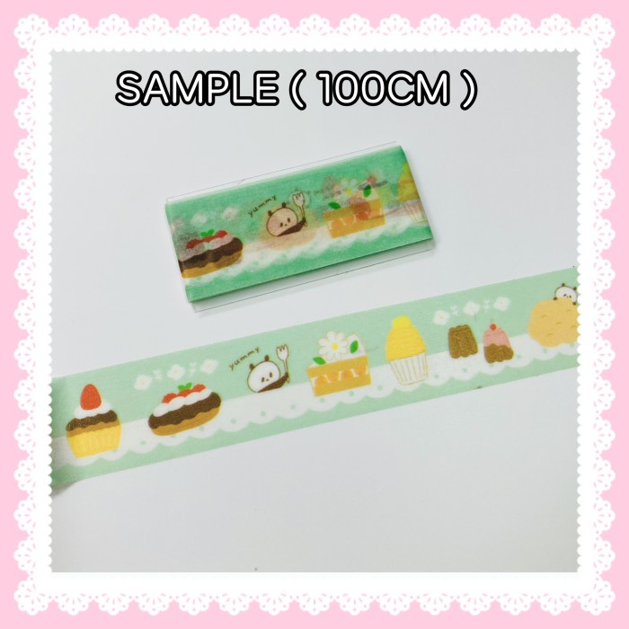

Washi tape sample mizutama dessert green papier platz