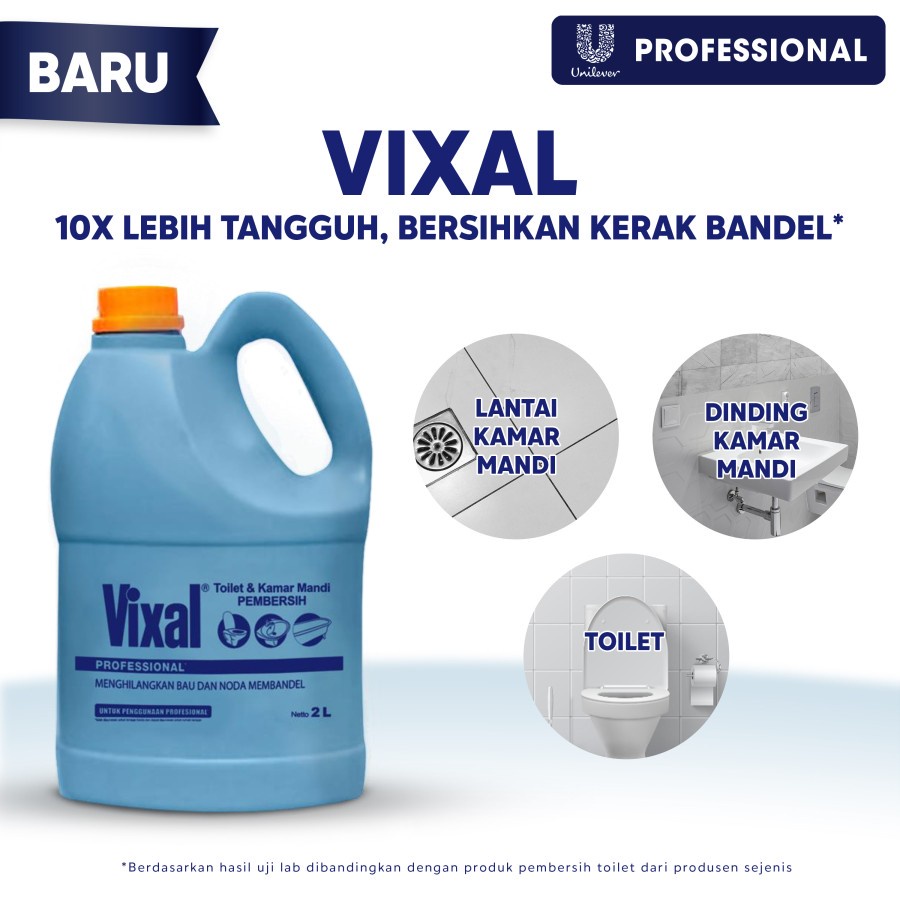 Vixal Pembersih Toilet Dan Kamar Mandi Professional Jerigen 2L