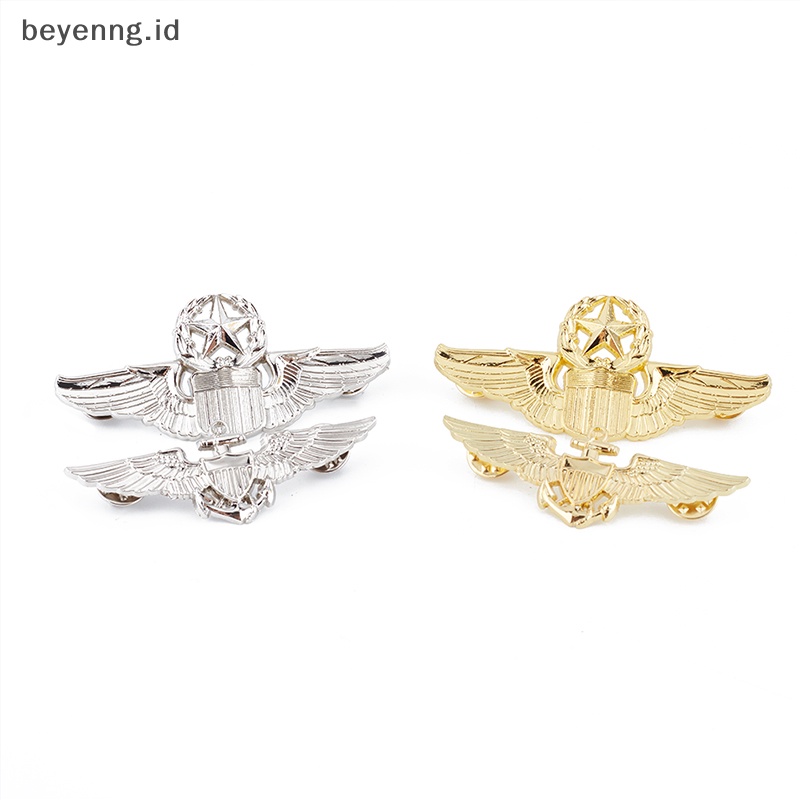 Beyen Sayap As Komando Militer Master Aviator Sayap Logam Lencana Pin Bros ID