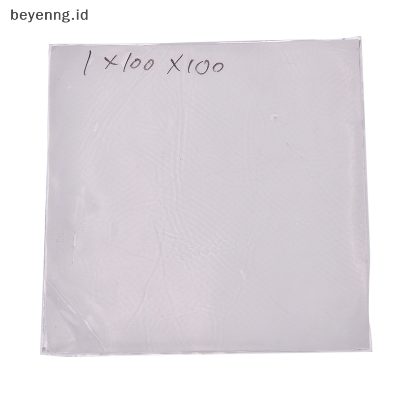Beyen GPU CPU Heatsink Pendingin Thermal Conductive Silicone Pad 100mmx100mmx1mm ID