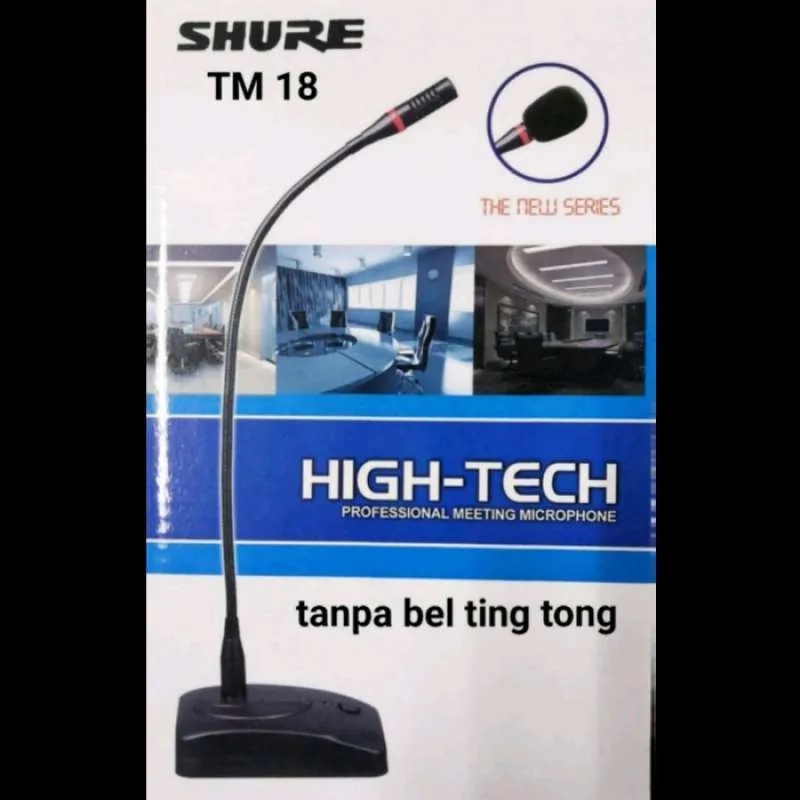 MIC MEJA SHURE MIC PODIUM MICROPHONE MIMBAR SHURE MIC RAPAT