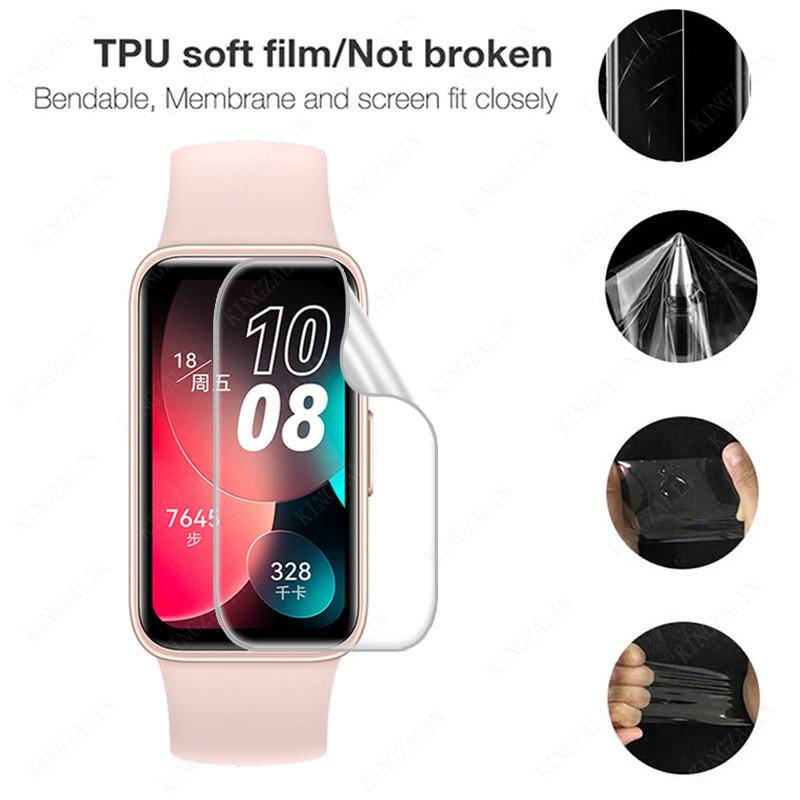 Hydrogel Film for Huawei Band8 Film Pelindung Smart Band Full Lengkung Anti blue light Pelindung Layar Untuk Huawei Band8 Bukan Kaca