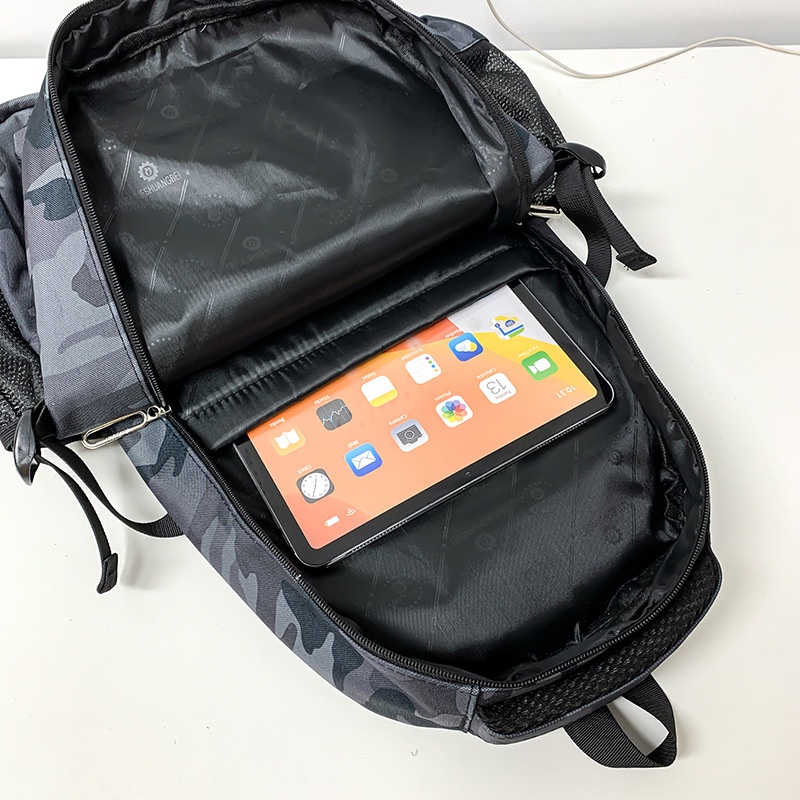 131428 Tas Ransel Loreng Pria Wanita Backpack Punggung Cowok Dailybag Travelbag Gunung Hiking Traveling