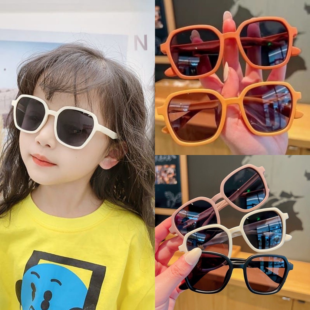 Kacamata Hitam Anak Fashion Model Kotak High Quality Import Fashion Terbaru [BAYAR DI TEMPAT]