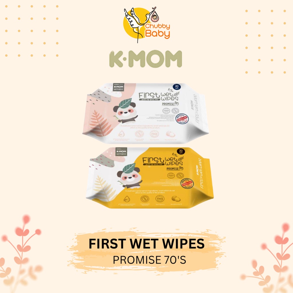 K-MOM First wet wipes 70s PROMISE