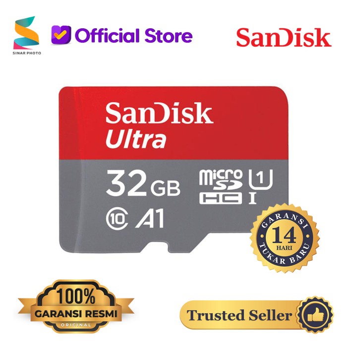 SanDisk Ultra MicroSD 32GB A1 120MB/s MicroSDHC UHS-I Micro SD