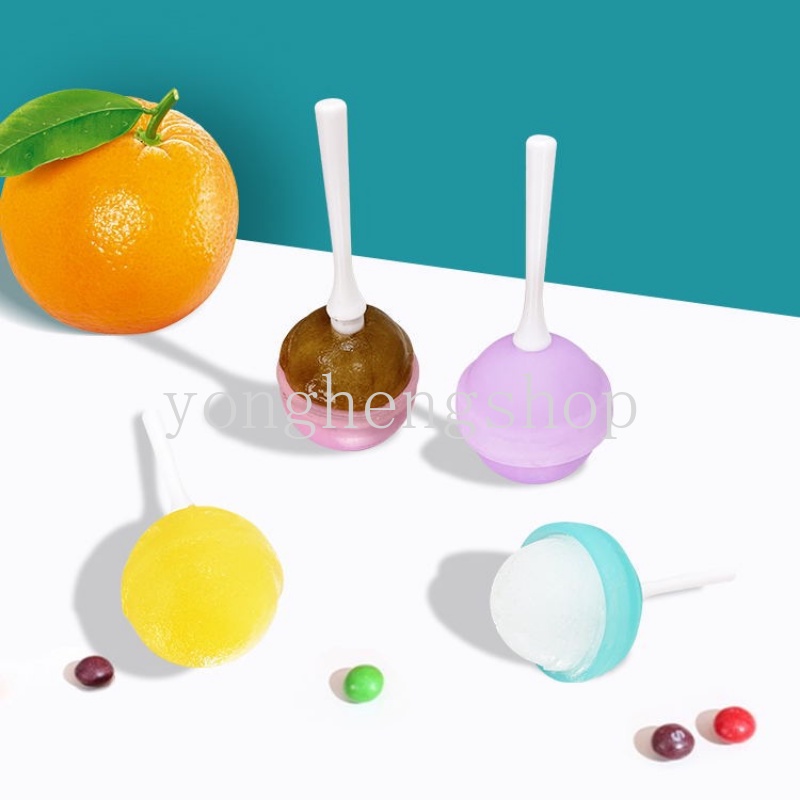 Silikon Lolipop Berbentuk Es Loli Cetakan Dengan Tongkat DIY Buatan Sendiri Es Krim Popsicle Cetakan Anak-Anak Mendukung Es Pop Maker Es Cetakan Dapur Gadget