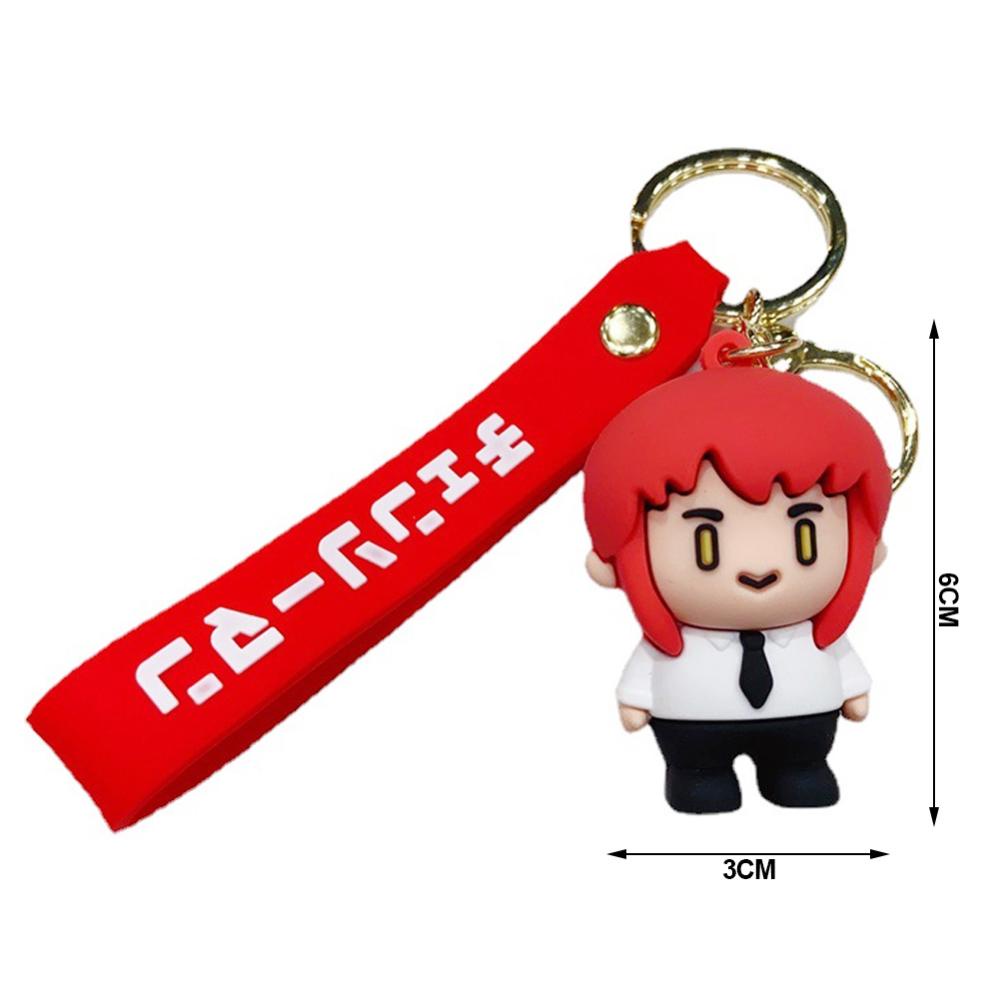 Timekey Kartun Anime Figurine Gantungan Kunci Wanita Pria Keren Anime Pasangan Keyrings Untuk Pesta Ulang Tahun Anak W5Y2