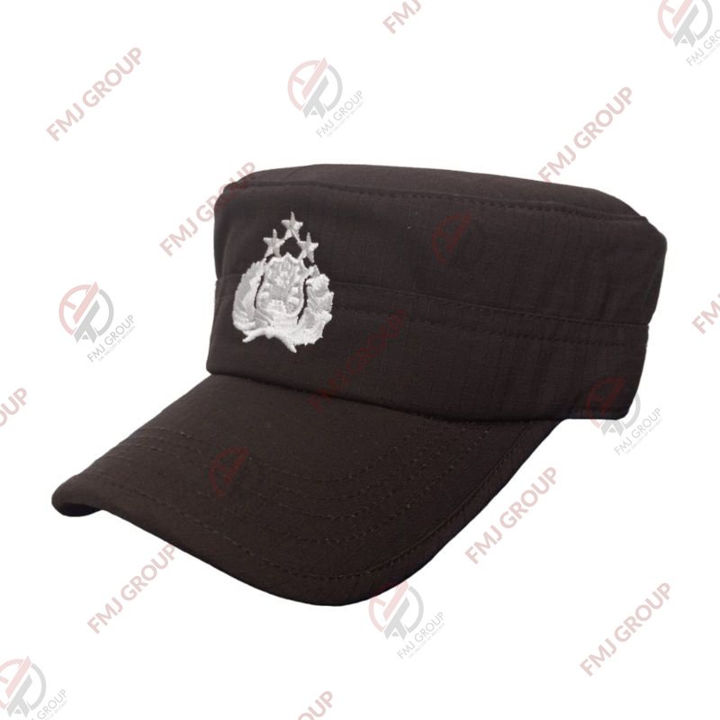 Topi Komando Coklat BINTARA Polri / Topi Komando Bintara