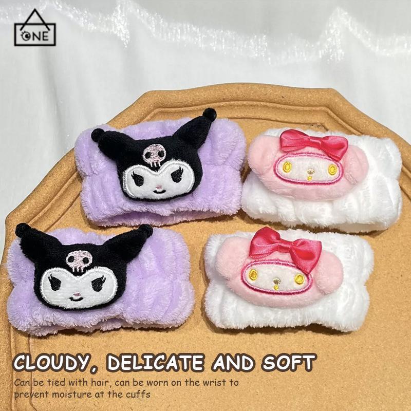 COD❤️Tali Rambut Kartun Lucu.Cuci Muka.Gadis Tali Pergelangan Tangan Tali Pergelangan Tangan Tahan Air Penyerap Air-A.one