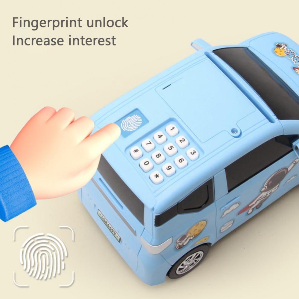 Mxbeauty Celengan Mainan Anak Mainan Mini Astronot Password Unlock Dekorasi Rumah Kartun Mobil Mainan Kotak Uang