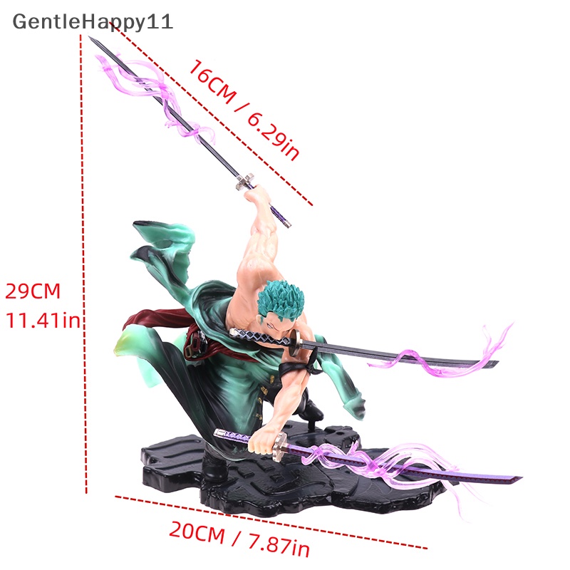 Gentlehappy 16cm Anime Figure Roronoa Zoro Action PVC Anime Model Patung Dekorasi Mainan id