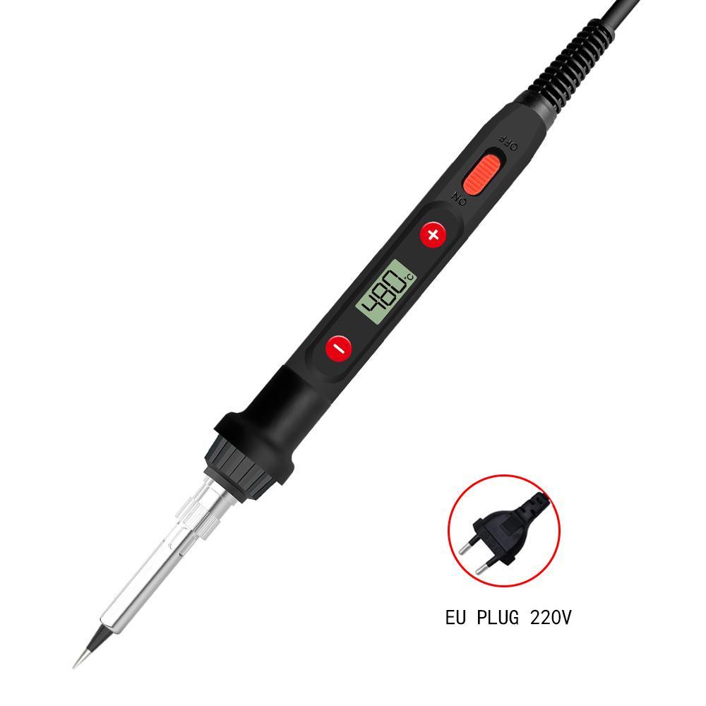 Lanfy Solder Iron Adjustable Temperature 80W Mini Rework Station Soldering Pen Pensil Panas Las Listrik