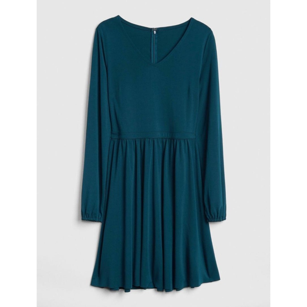 GAP Fit and Flare Blouson Sleeve Dress