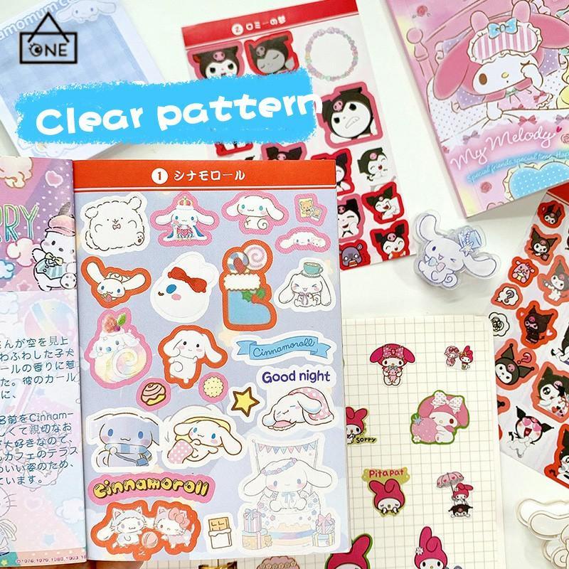 COD❤️450pcs Stiker Kuromi Waterproof Kartun ekorasi DIY Sanrio MELODY CINNAMOROLL Purin-A.one