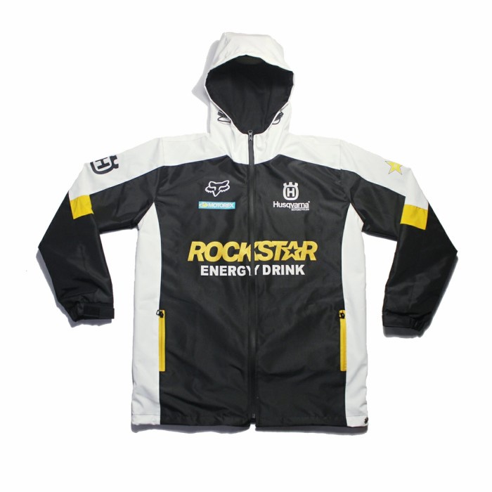 Jaket Rockstar Husqvarna Waterproof Gold - Jaket Husqvarna - Motocross