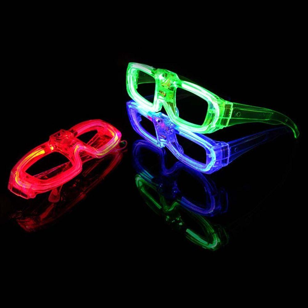 FISHSTICK Kacamata Bercahaya Glow Mainan Nikmat Pesta Party Sunglasses LED Kacamata Dewasa Perlengkapan Pesta Rana Shades Glasses