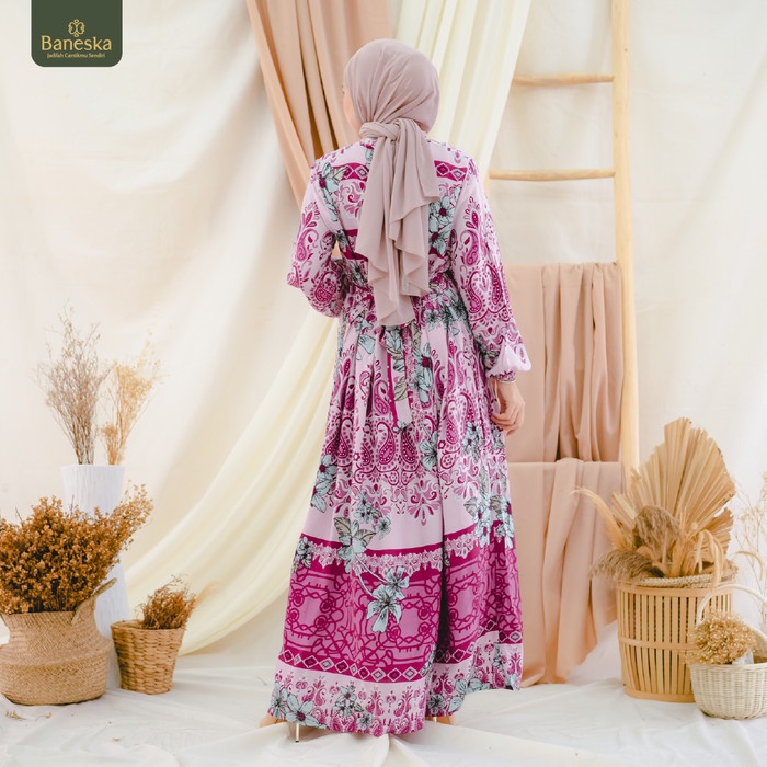 Gamis Baneska Busui Abila Series - Blue, L