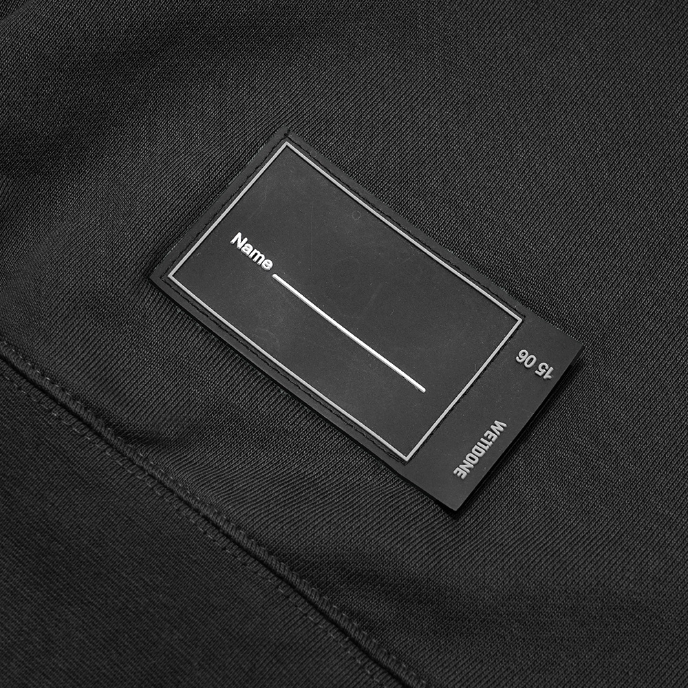 We11done Reflective Logo Sweatshirt Black