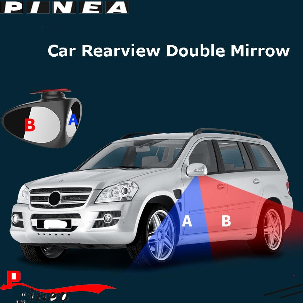 Nanas 1biji Blind Spot Convex Mirror Adjustable Parkir Spion Samping Mobil Yang Dapat Diputar