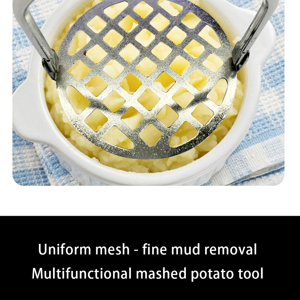 Manual Potato Masher Mashed Making Tools Fruit Press Garlic Crusher Lubang Gantung Gagang Halus Untuk Memasak Accs