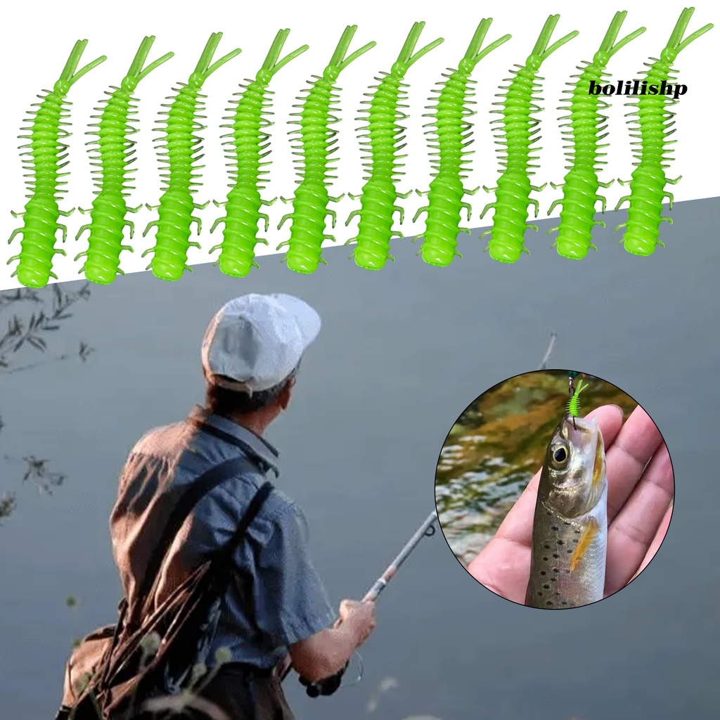 Bo-20pcs Slug Umpan Desain Simulasi Rinci Kompak Pengerjaan Teliti Realistis Angling PVC Mini Sekrup Lure Umpan Untuk Semua Tubuh Air