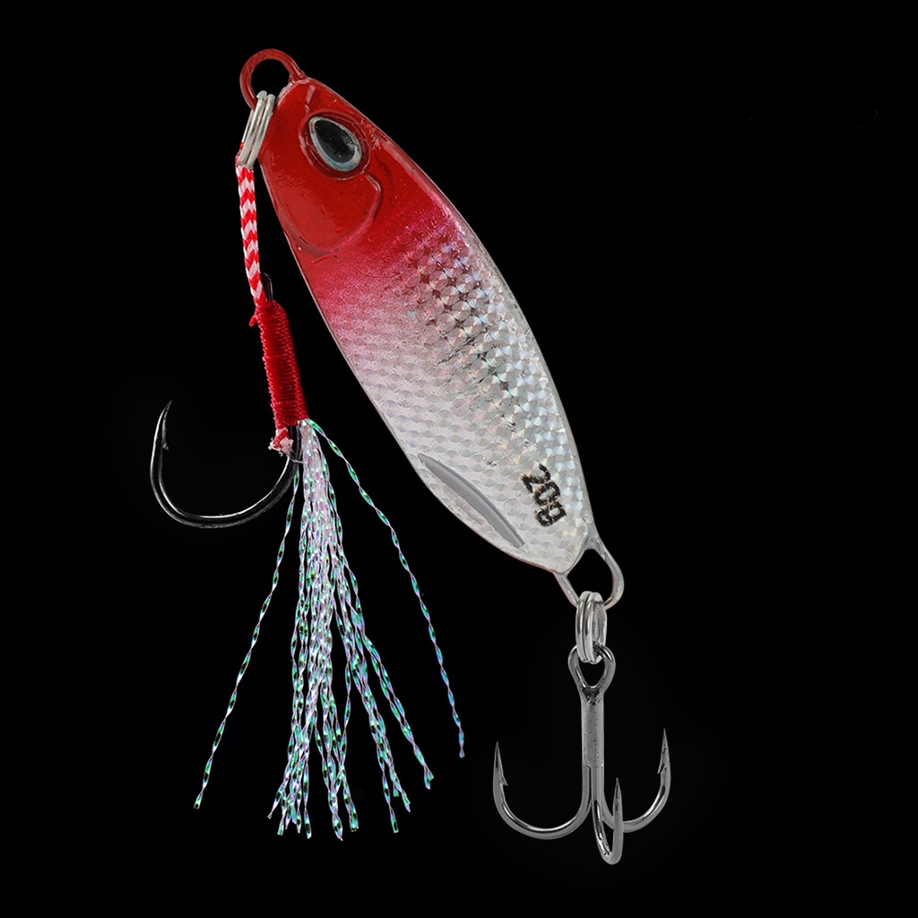 Bo-20g/15g/10g Pemikat Pancing Treble Hook Desain Tampilan Realistis Vibrant Warna Wastafel Perlahan Halus Kuat Menembus Compact Air Tawar Air Asin Bionic Fishing Bait Lure