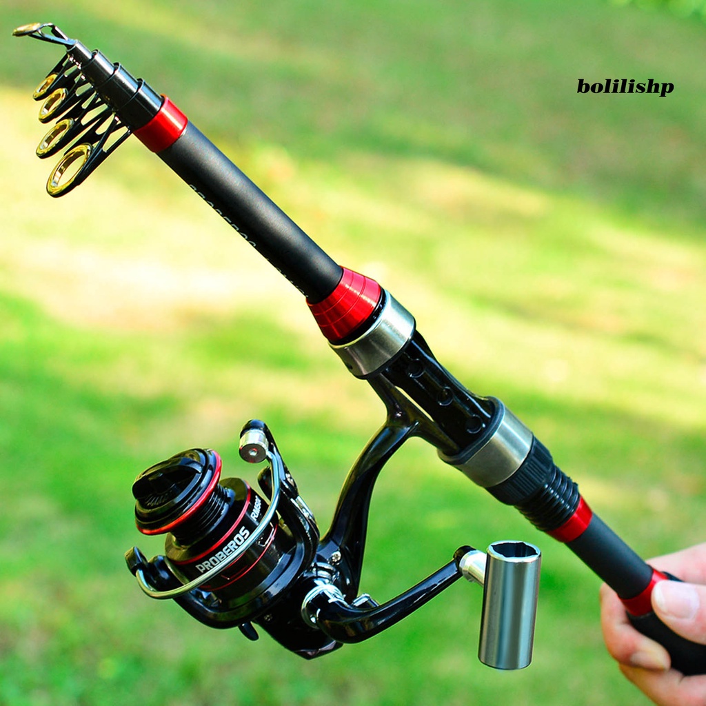 Bo-fishing Rod Full Kit Anti Gores Tahan Aus Kanan/Kiri Roda Berputar Yang Dapat Ditukar Pancing Untuk Memancing Di Luar Ruangan