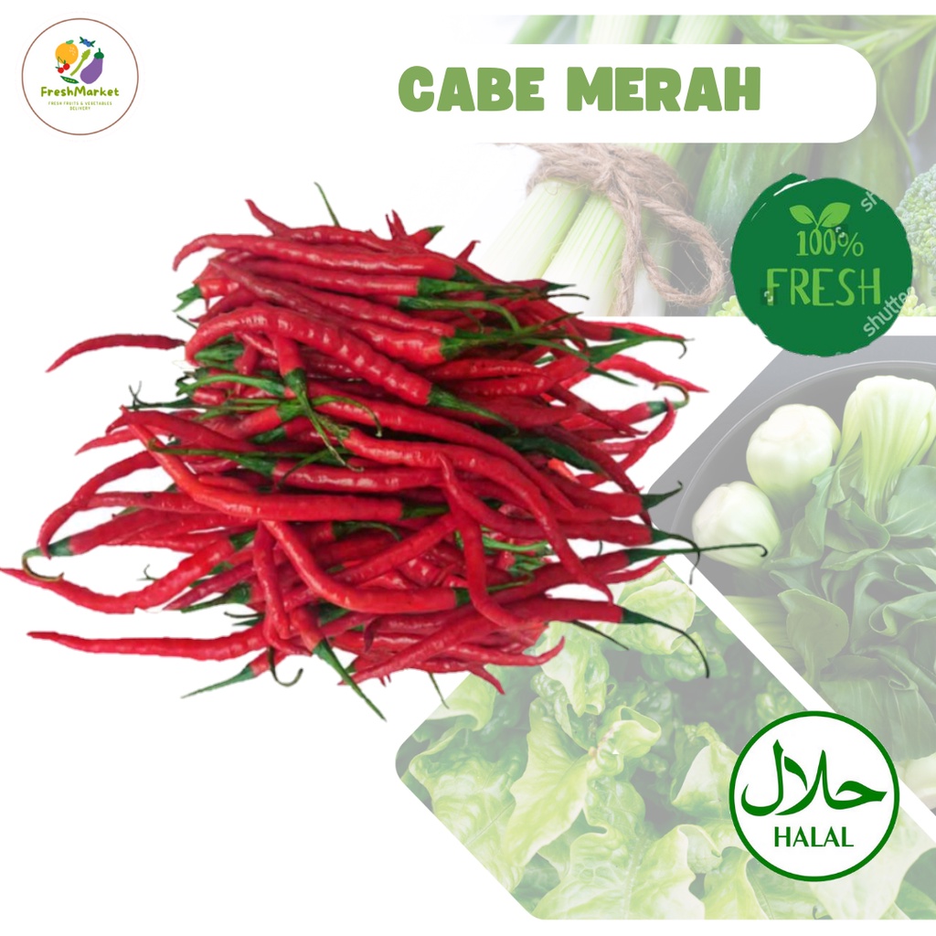 

Cabe Cabai Merah Keriting Segar 250 Gram Freshmarketlampung