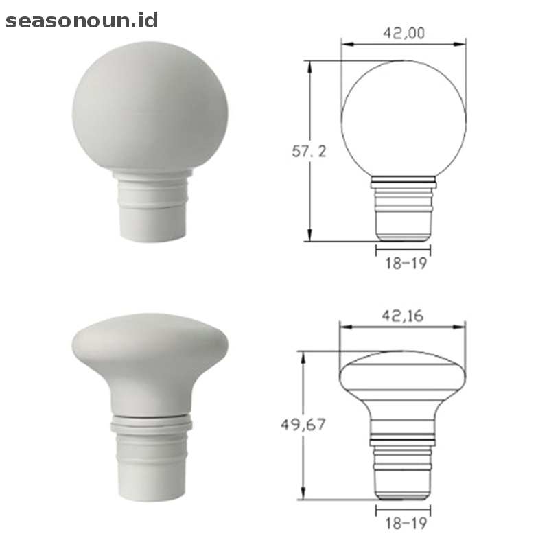 Seasonoun 1pcs Kepala Pengganti Untuk Pijat Otot Perangsang Relaksasi Tubuh Membentuk Berolahraga Fascia Gun Massager Head.