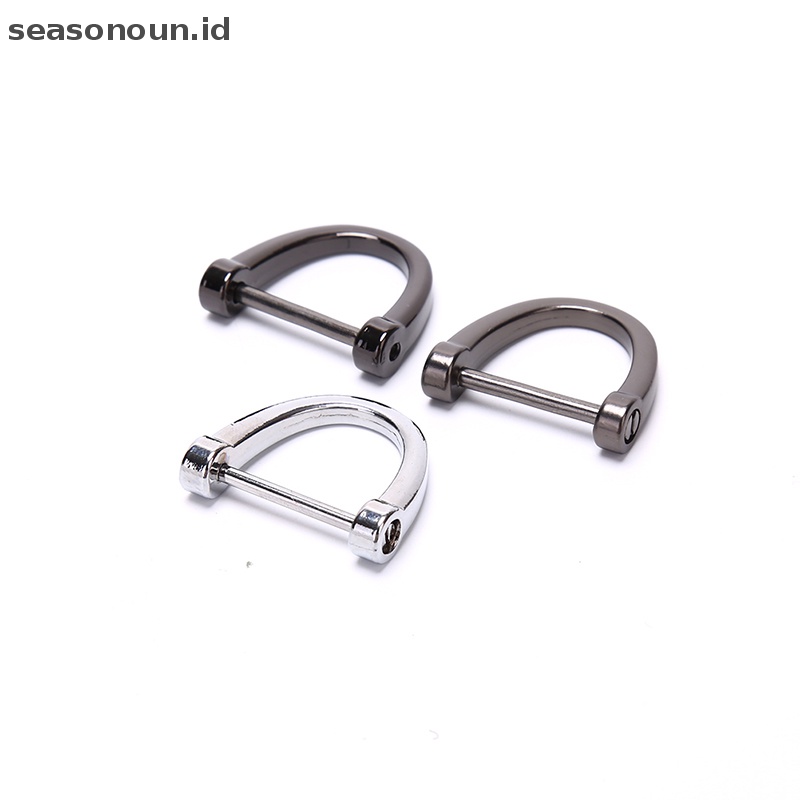 Seasonoun Gantungan Kunci Mobil Batang Tebal Classic D Shape Horseshoe Key Holder.