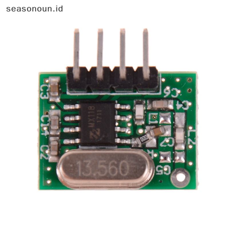 Modul RF Seasonoun 433mhz kit receiver Dan transmitter superheterodyne Untuk arduino.