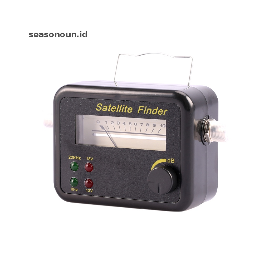 Seasonoun Plastik Hitam Mini Digital LCD Display Pencari Sinyal Satelit Meter Tester.