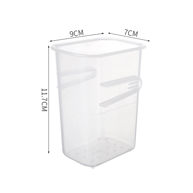 Kotak Penyimpanan Pintu Samping Kulkas Multifungsi/Rak Freezer Dapur Organizer Makanan Sayur Draining Holder Supplies