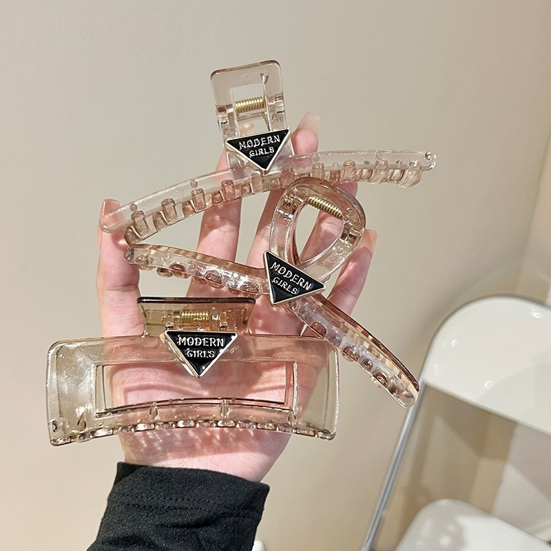 Ins Fashion Jepit Rambut Bentuk Huruf Love Geometris Untuk Aksesoris Rambut Wanita Trendy