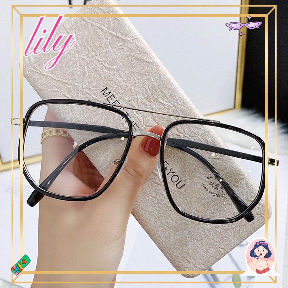 Lily Anti-Blue Light Glasses Kacamata Kantor Pelindung Mata Tahan Lama Ultra Light Frame