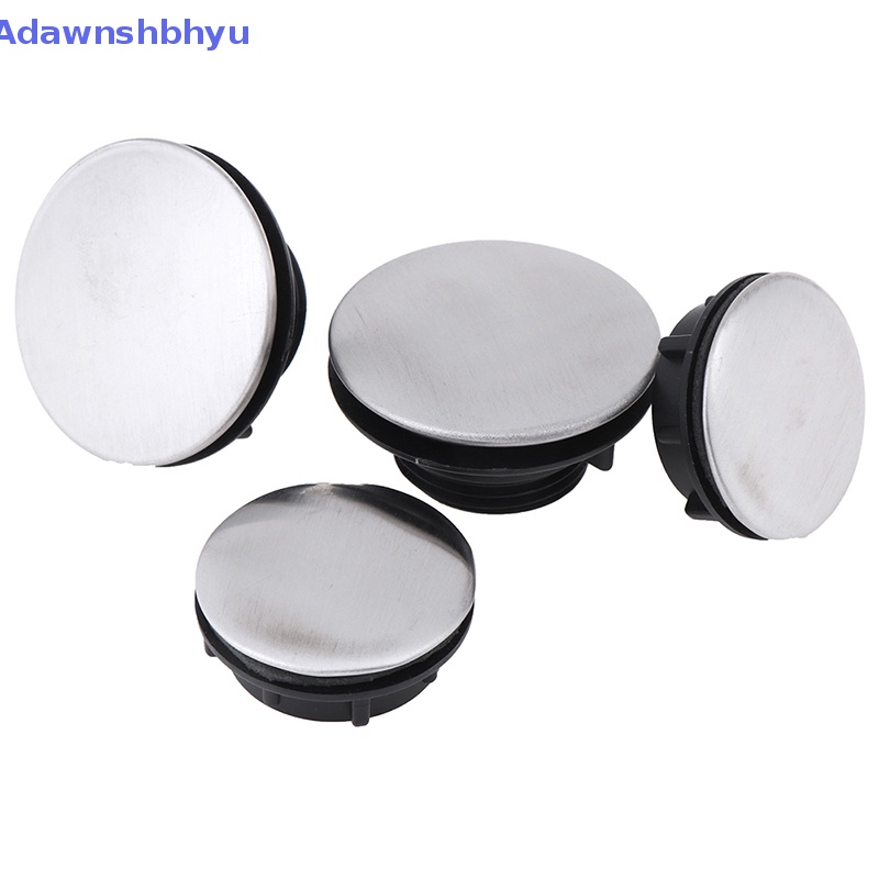 Adhyu 2Pcs Penutup Lubang Keran Wastafel Penutup Lubang Kran Dapur Stainless Steel ID