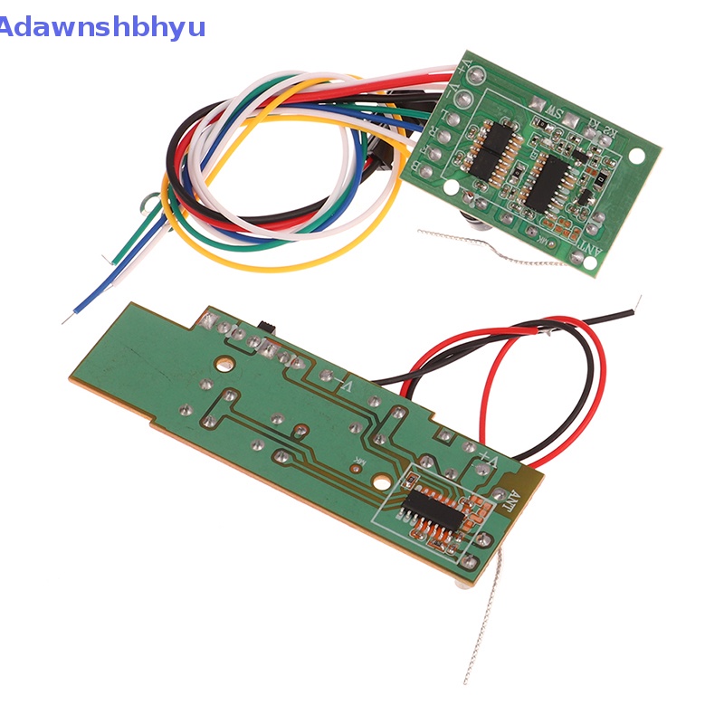 Adhyu 2.4G 4CH RC Remote Control Sirkuit PCB Papan Pemancar Dan Penerima Remote Control Mainan Antena Radio System ID